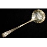George III sterling silver serving ladle