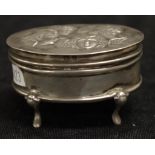 Edward VII sterling silver ring box