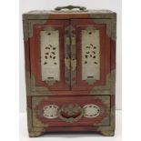 Chinese 2 door jewellery chest