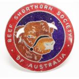 Beef Shorthorn Society of Australia car badge