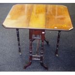Small Edwardian inlaid Sutherland table