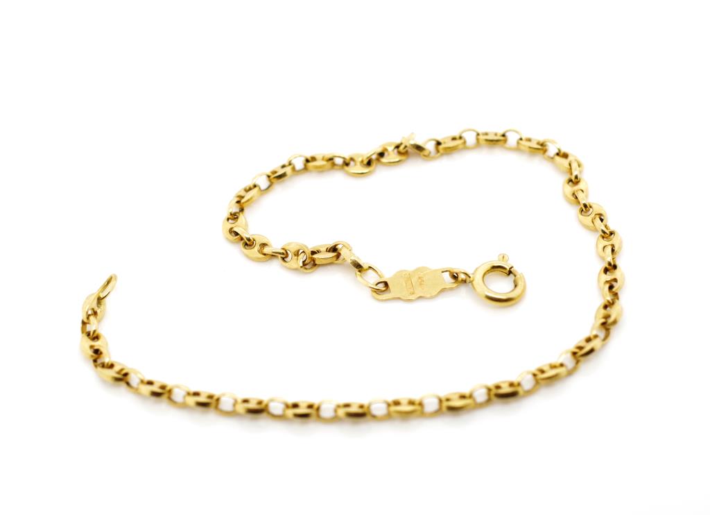 18ct yellow gold bracelet - Image 2 of 3