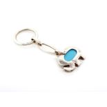 Silver Elephant keyring