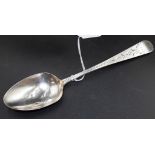 RTV George III sterling silver serving spoon