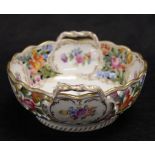 Dresden hand painted serving bowl