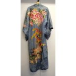 Japanese embroided silk kimono
