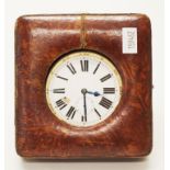 Antique cased traveller's clock