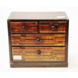 Antique salesman's sample chest of drawers