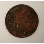 1857 Hanks & Lloyd tea token from Dunbar wreck