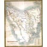 J Dower 'Van Diemans Land' (Tasmania) map