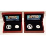 Two cased Australia / Netherlands silver coin sets