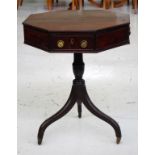 Late Georgian mahogany drum table