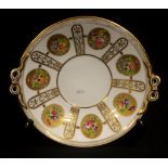 Late Victorian bone china cabinet plate