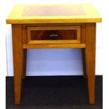 Good side table with inset wood top