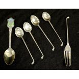 Collection sterling silver golf theme cutlery