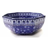Shelley "Cloisello ware" blue and white bowl