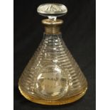 Asprey & Co stepped crystal decanter & stopper