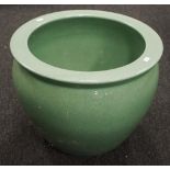 Large celadon ceramic planter pot