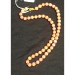 Chinese coral bead necklace