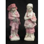 Antique Pair SPM Germany porcelain figures