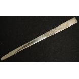 Elizabeth II sterling silver letter opener