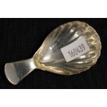 George III sterling silver caddy spoon