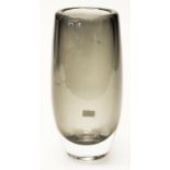 Orrefors smoky crystal glass vase