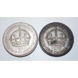 Two 1937 Australian crown coins