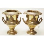 Good pair antique silver on copper wine buckets