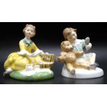 Two vintage Royal Doulton children figurines