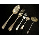 English hallmarked sterling silver cutlery