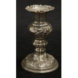 Edward VII sterling silver candlestick