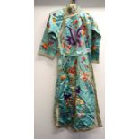 Japanese embroided silk robe