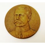 Victorian Lord Kitchener bronze medallion