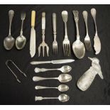 Quantity vintage silver plate cutlery