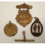 1906 International Exhibition souvenir badge