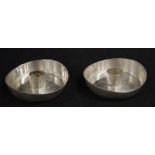 Pair Georg Jensen silver candle holders