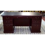 Contemporary pedestal desk