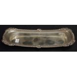 George III sterling silver candle snuffer tray