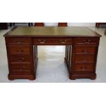 Vintage pedestal desk