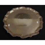 George V sterling silver salver