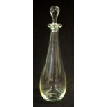 Holmgaard crystal 'Tear Drop' decanter