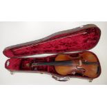 Violin labelled Joseph Guarnerius fecit Cremonae