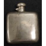 Rare George V small sterling silver spirit flask