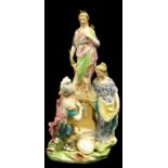 Large Chelsea style porcelain figure