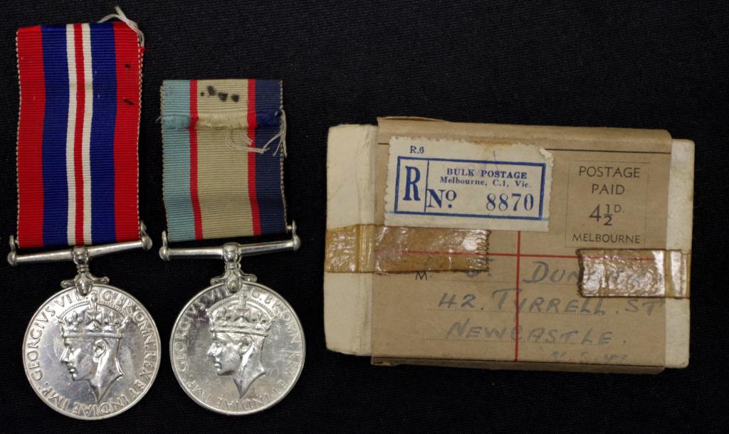 Two Australian WWII service medals