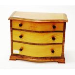 Antique salesman's sample chest of drawers