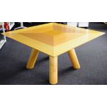 Contemporary timber square table