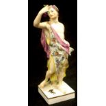 Late 18th C: porcelain figure of Bacchus