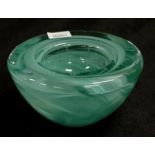 Kosta Boda blue glass bowl